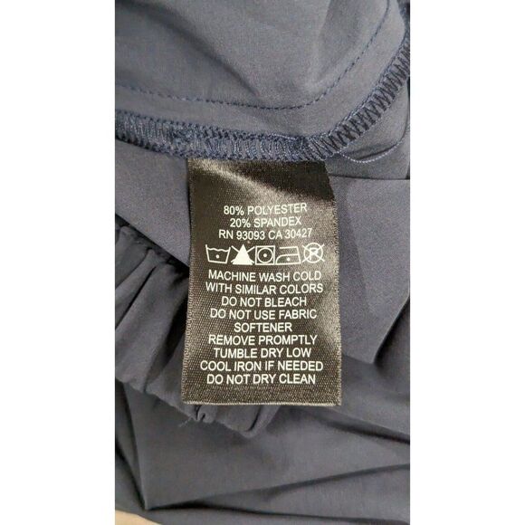 Tech Stretch By Nic + Zoe Womens Size L Dark Indigo 4-Way Stretch Ankle Pants - Picture 10 of 10